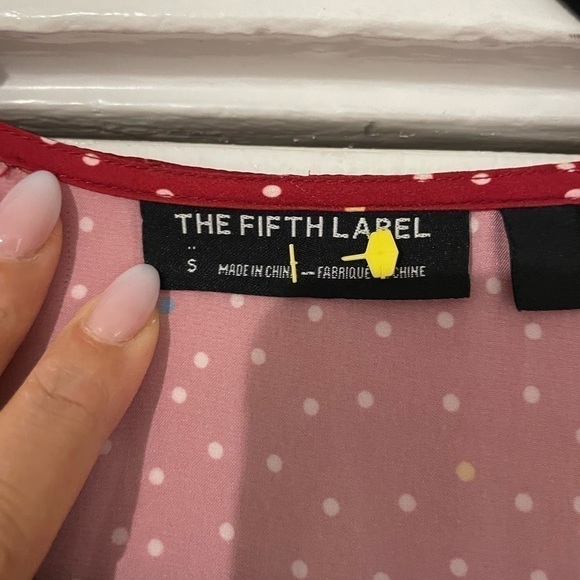 The Fifth Label red and White polka dot Wrap Mini dress Size Small - Picture 4 of 10